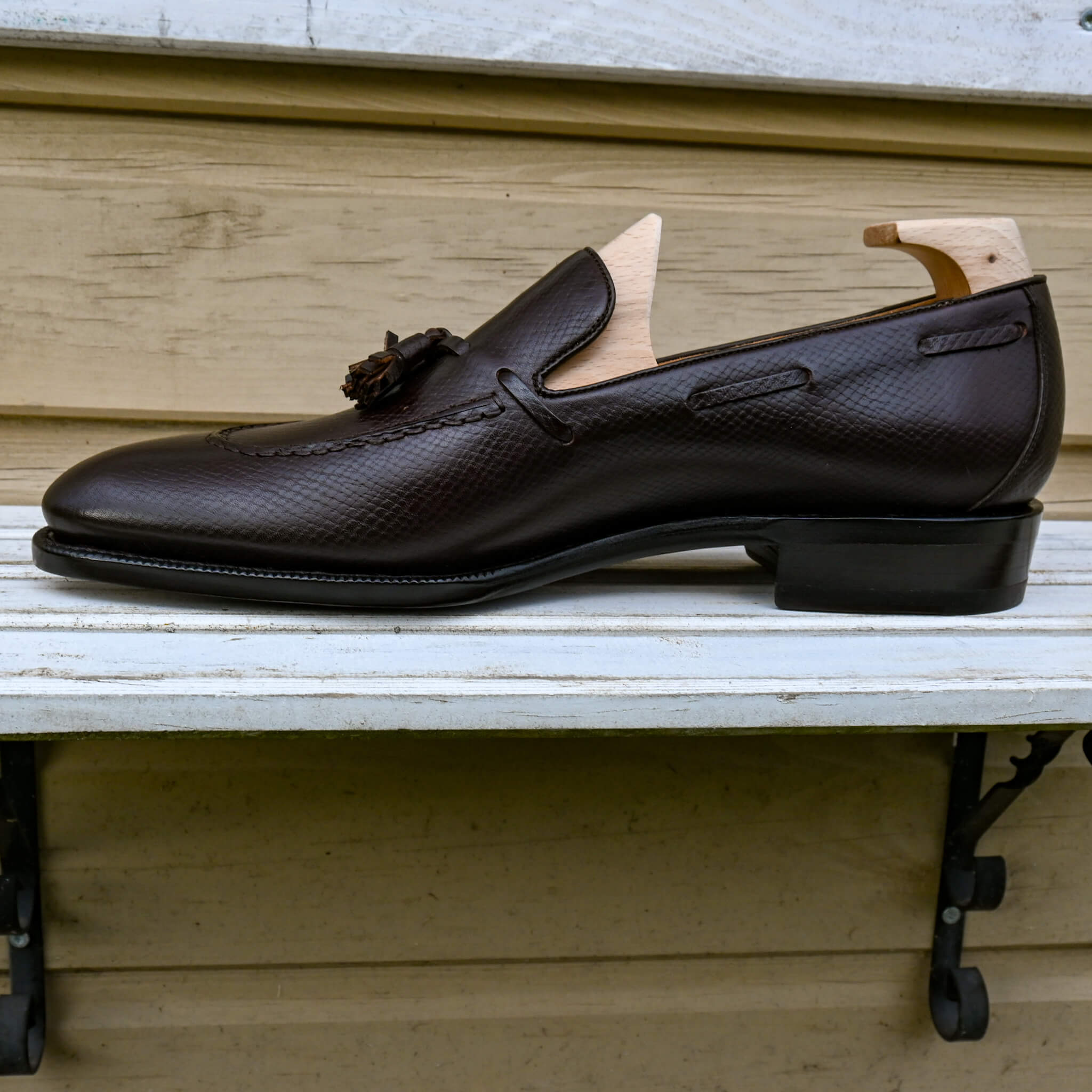 Yearn LOF 82C2 - Y08 - Tassel Loafer - Dunkel Braun genarbt 